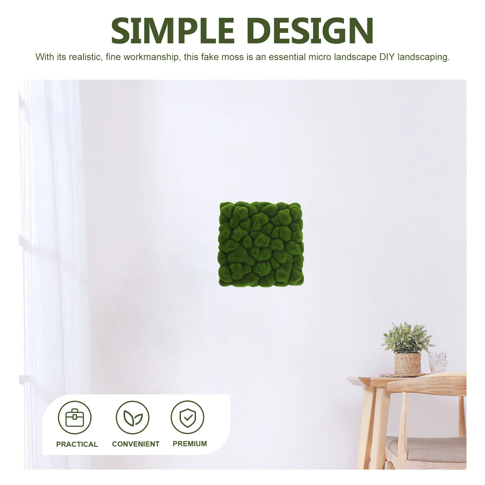 

Artificial Moss Pad Simulation Moss Decor For Micro Landscape Diy Landscaping Fake Turf Wall Decors Garden Layout Prop