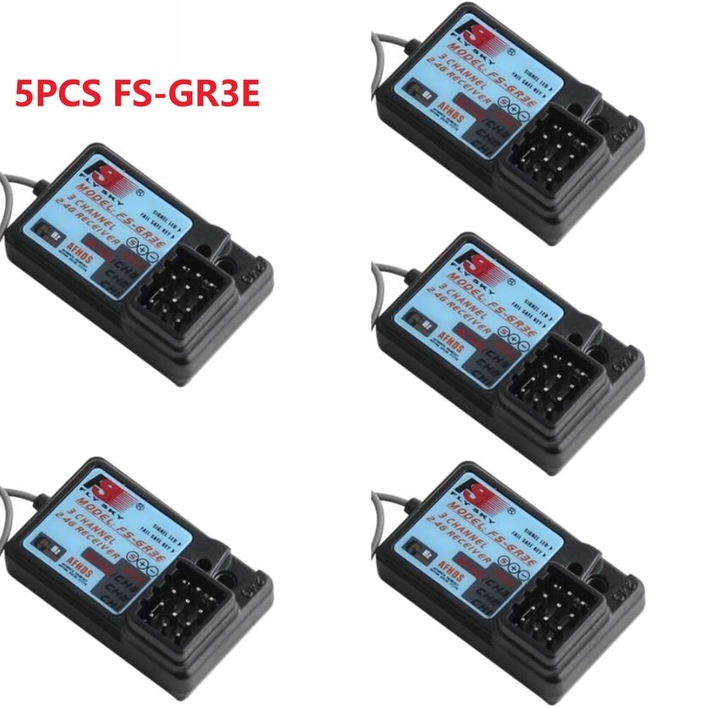 

5PCS Flysky FS-GR3E Authentic 3CH 2.4G Receiver GT3B, GR3C for RC Car Truck Boat