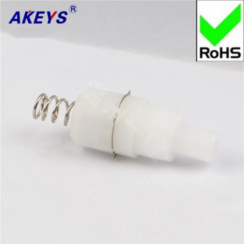 10 PCS 950-A White Flashlight Switch Wenzhou one-button self-lock switch