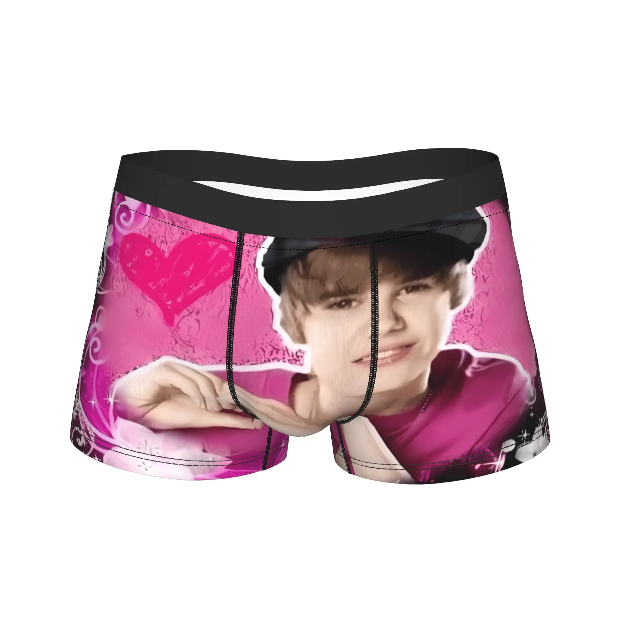 

Justins Biebers Boxer Brief Underwear Hot Sale Man Comfortable Trunk Custom Large Size Panties