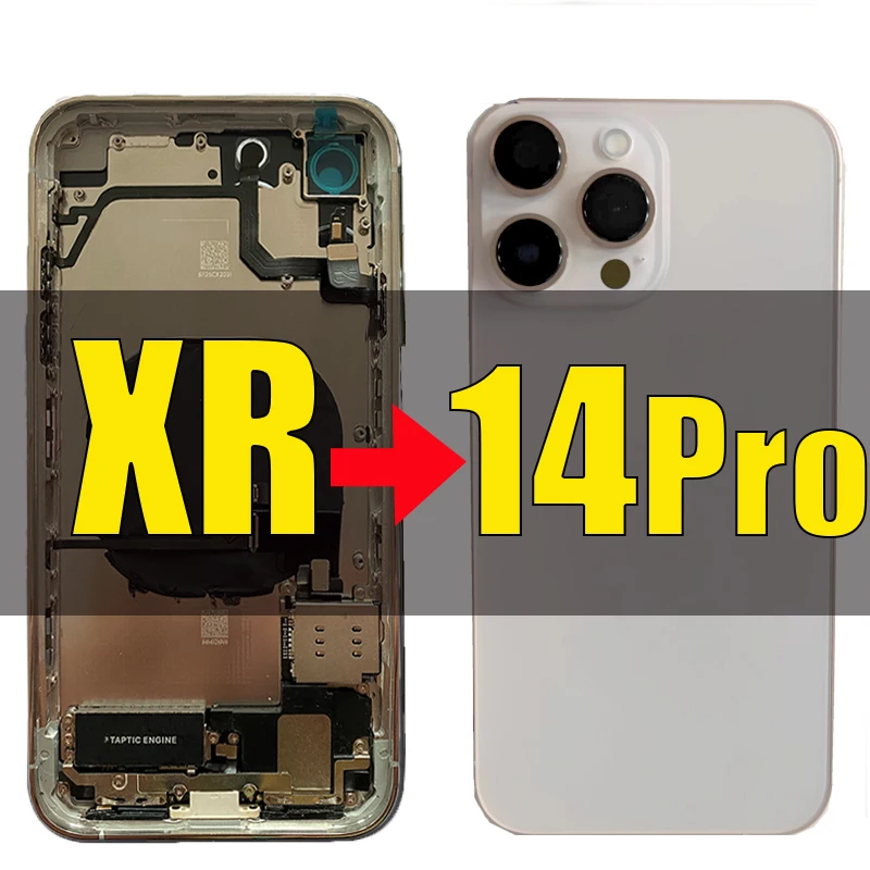 

Полная сборка большой камеры для iPhone XR like 14pro корпус, для XR конвертировать в 14 Pro Diy нержавеющий Backshell Сменные Наборы