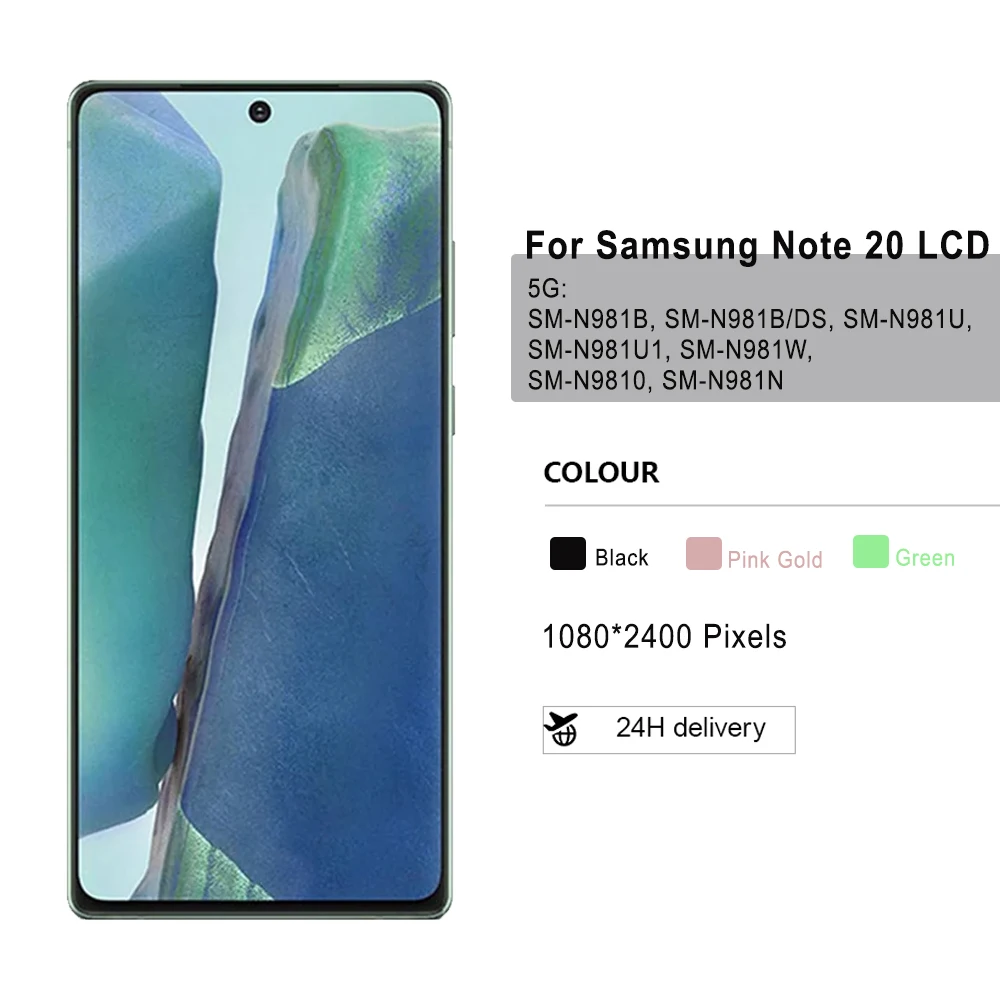 TFT LCD For Samsung Galaxy Note 20 5G LCD Touch Screen Digitizer Assembly Replacement For Note20 LCD N980F N981B N981N N981U