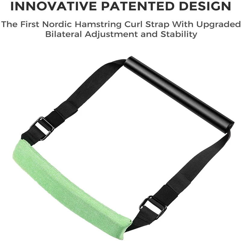 Adjustable Nordic Hamstring Curl Strap Sit-up Auxiliary Belt Squats Nordic Tendon Curl Ab Workout Home Gym Fitness Equipment