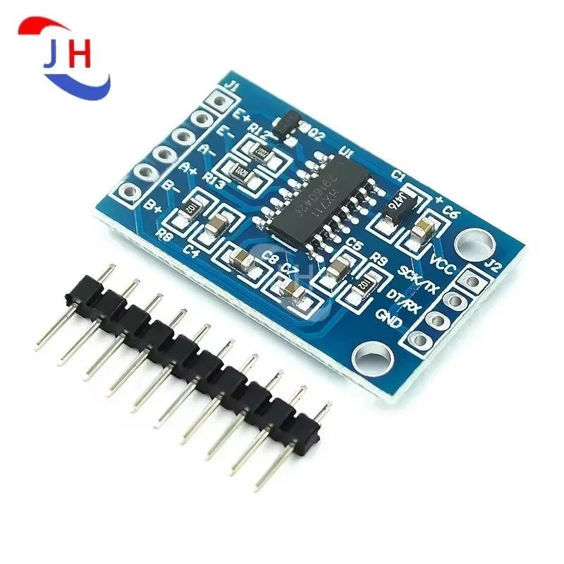 1PCS HX711 AD DC 4.7~5.5V Serial Port Module Single-chip Electronic Scale Weighing Sensor 24-bit Precision Pressure Sensor