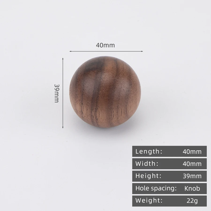 KEDLO Japanse stijl massief houten kinderkamer houten+messing greep houten stijl moderne minimalistische walnoot houten ladegreep