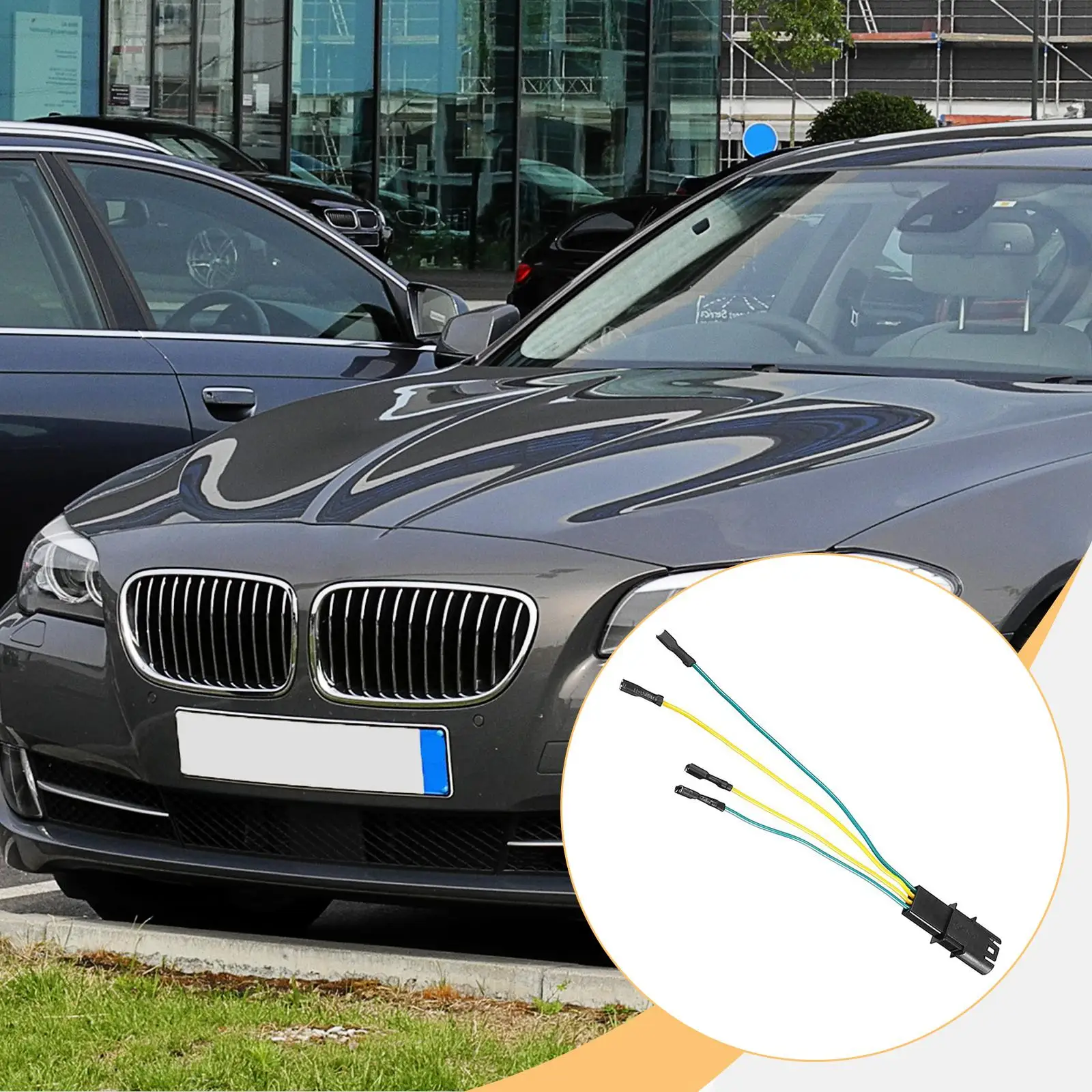 Aksesori Pengganti Kabel Konektor Fungsi Pemanas Cermin Samping Kompatibel Kokoh untuk BMW F02 F15 F16 F18