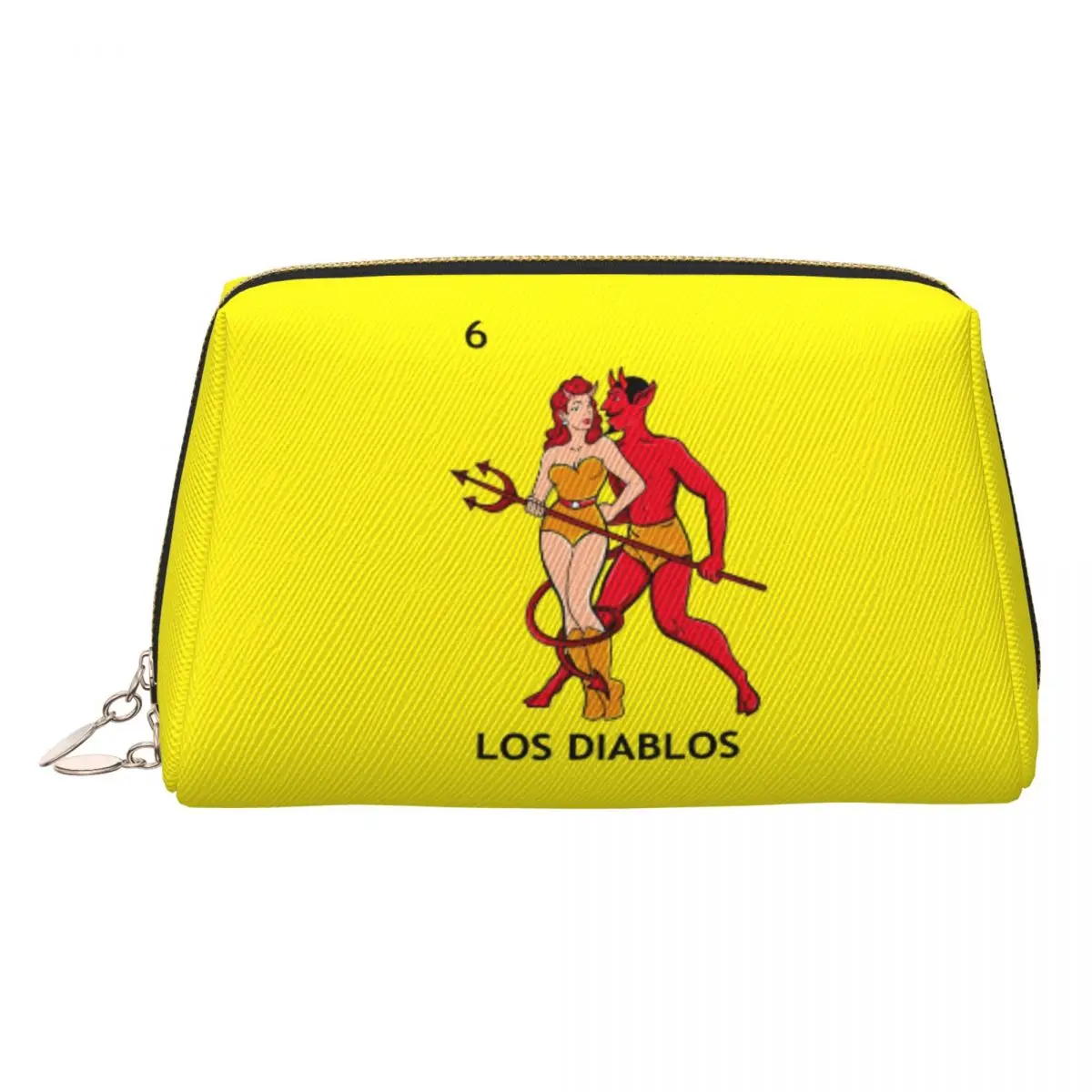Loteria Card Mexican Bingo Lottery Makeup Bag for Women Travel Cosmetic Organizer Kawaii Storage Toiletry Bags