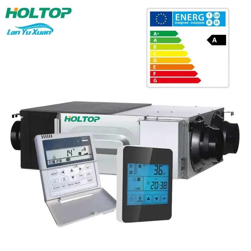 Holtop HRV air XHBQ-D2TH conditioning system 1000cmh quality certified hrv heat recovery 588cfm fan