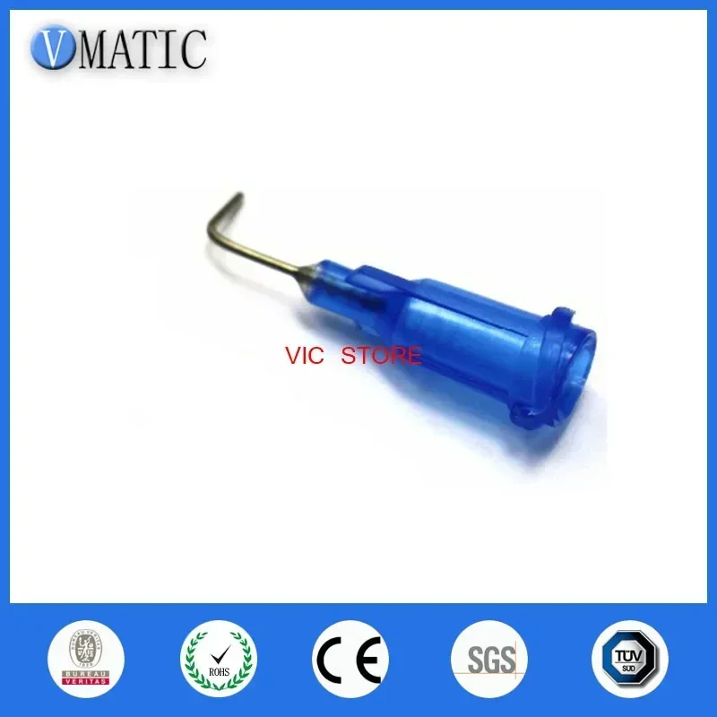

Free Shipping 22G Blue 0.5'' Tube 90 Degree Bend Bent Dispensing Blunt End Stainless Steel Needle Tips 1/2 Inch