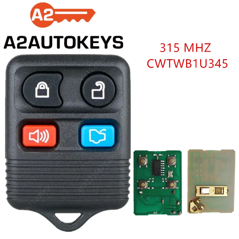 

Ключ автомобильный A2AUTOKEYS CWTWB1U345, 4 кнопки, 315 МГц