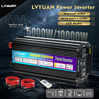 LVYUAN 5000W DC 12V 24V to AC 220V 230V converter modified sine wave power inverter 5KW off grid transformer for car home solar