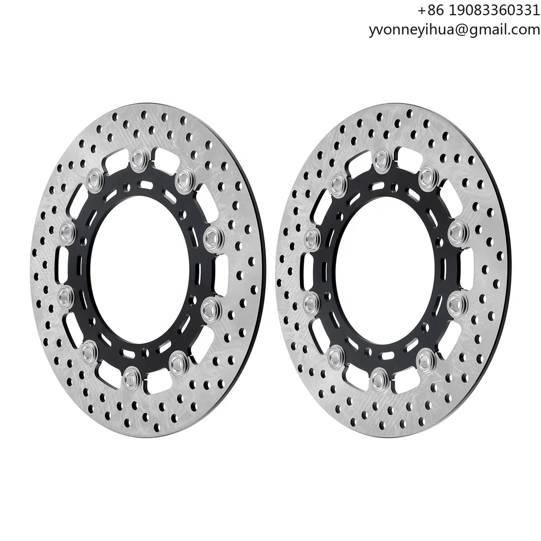 

Motorcycle Accessories Front Floating Brake Rotors Discs For Yamaha YZF600R YZF1000 TDM900 BT1100 V-Max 1200 FZS1000 FJR1300
