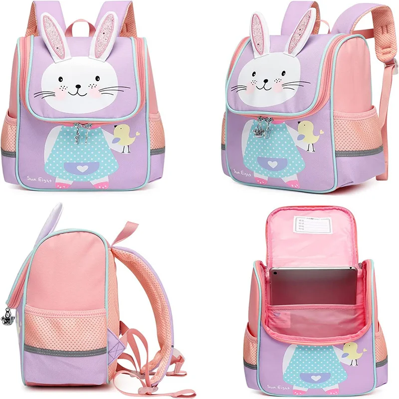 Mochilas de dibujos animados para bebés, morral escolar para niños y niñas, 2024