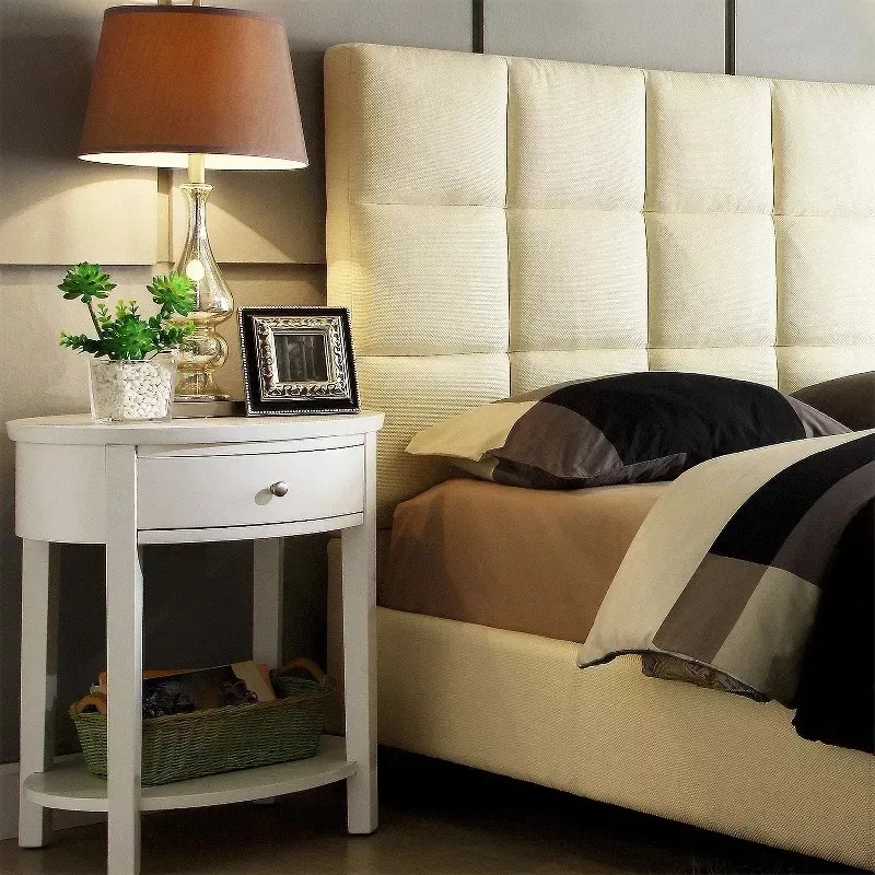 Modern minimalist style bedside table, bright color bedside table exquisite bedside table