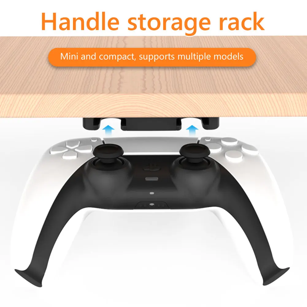 Portable Black Game Controller Hanging Storage Rack Handle Gamepad Bracket Console Holder Stand For PS5/PS4 Game Accessories
