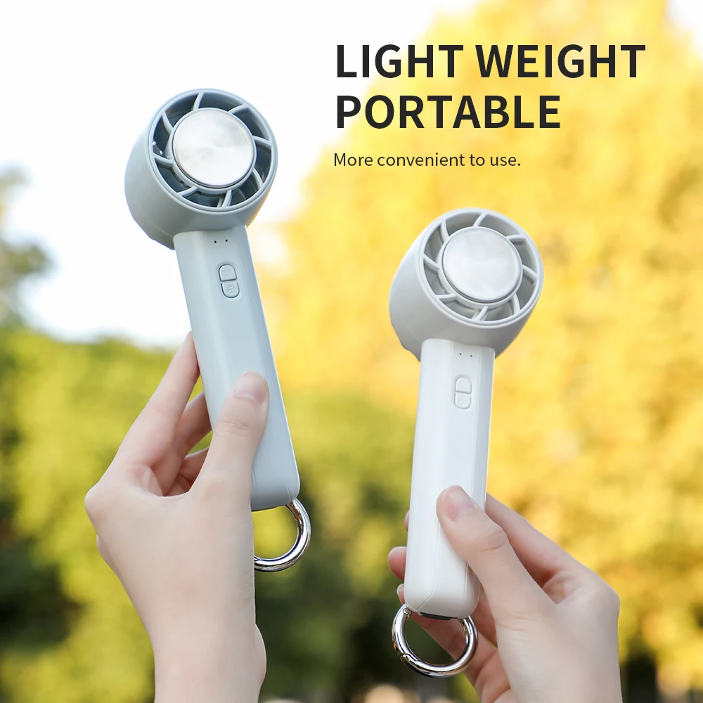 

Portable Handheld Turbo Fan 2000Mah Charging Ice Wind 100 Wind Speeds Adjustable Mini Personal Fan Battery Fan Outdoor Fans