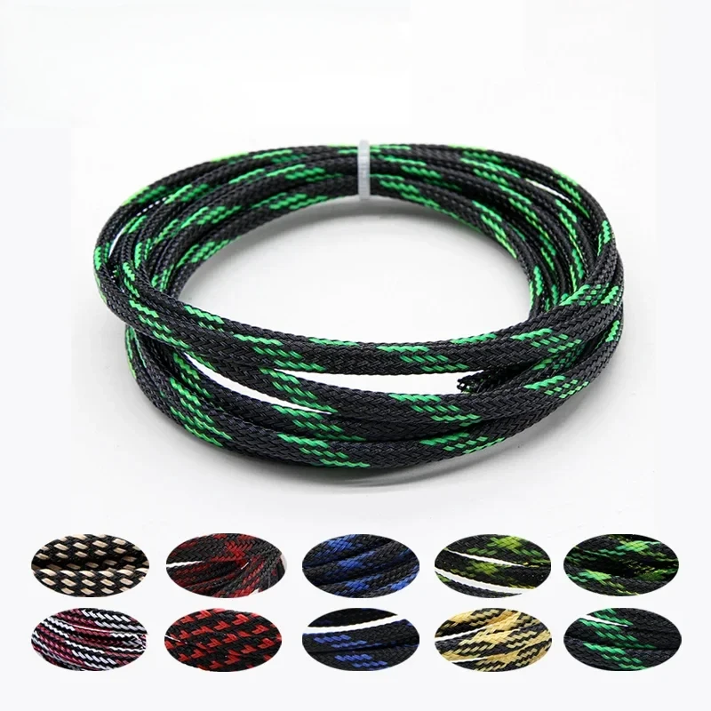 2/10m Insulated Braid Sleeving 2 - 40mm Tight Expandable PET Wire Cable Gland Protection Cable Sleeve Flame Retardant Nylon Tube image 6