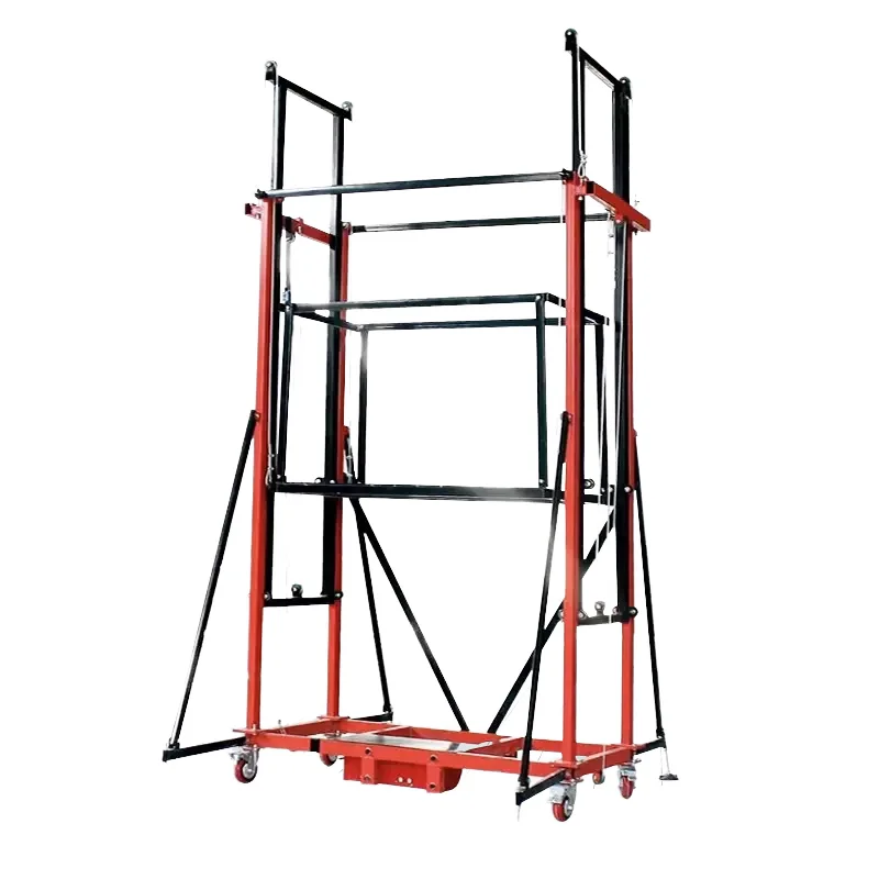 Hot 280kg 2m 6m 10m Foldable Electric Scaffolding Lift Platform Electric Lifting Scaffold for Wall Paint