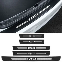 Car Door Threshold Stickers Decals for KIA Rio Logo Picanto Stonic KX5 Sportage Sorento Ceed Soul Anti Scratch Tape Accessories