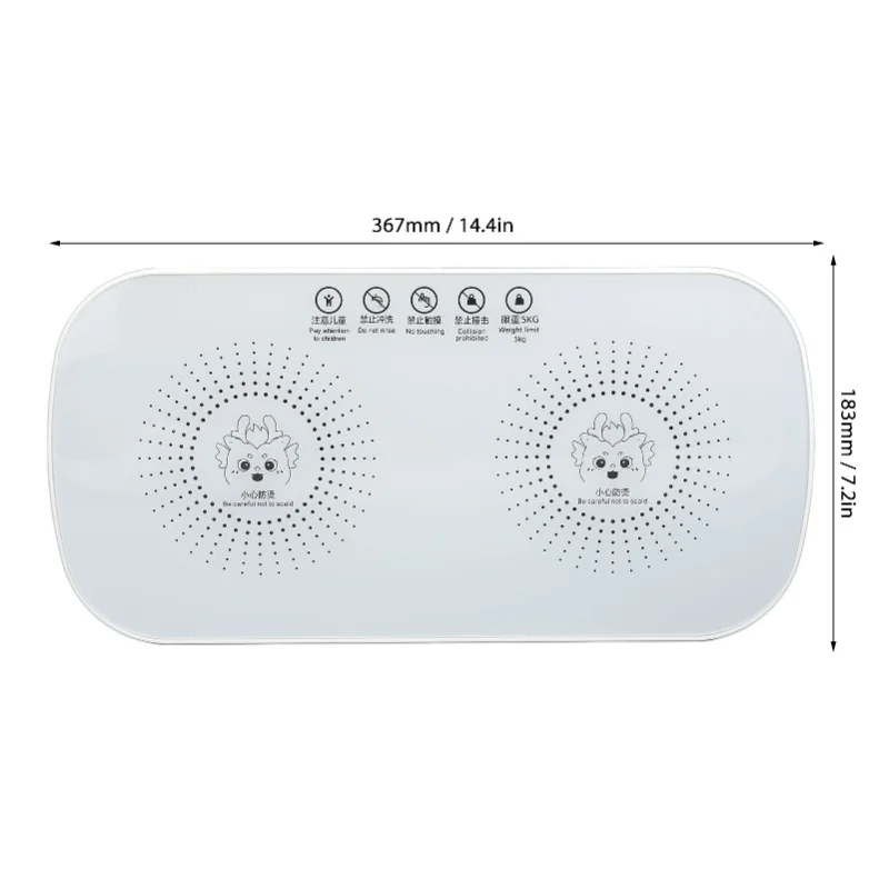 صينية الاحترار الكهربائية درجة حرارة ثابتة التدفئة الزجاج متعددة الوظائف سريع الكهربائية جهاز تسخين الطعام لوحة لمهاجع المكاتب