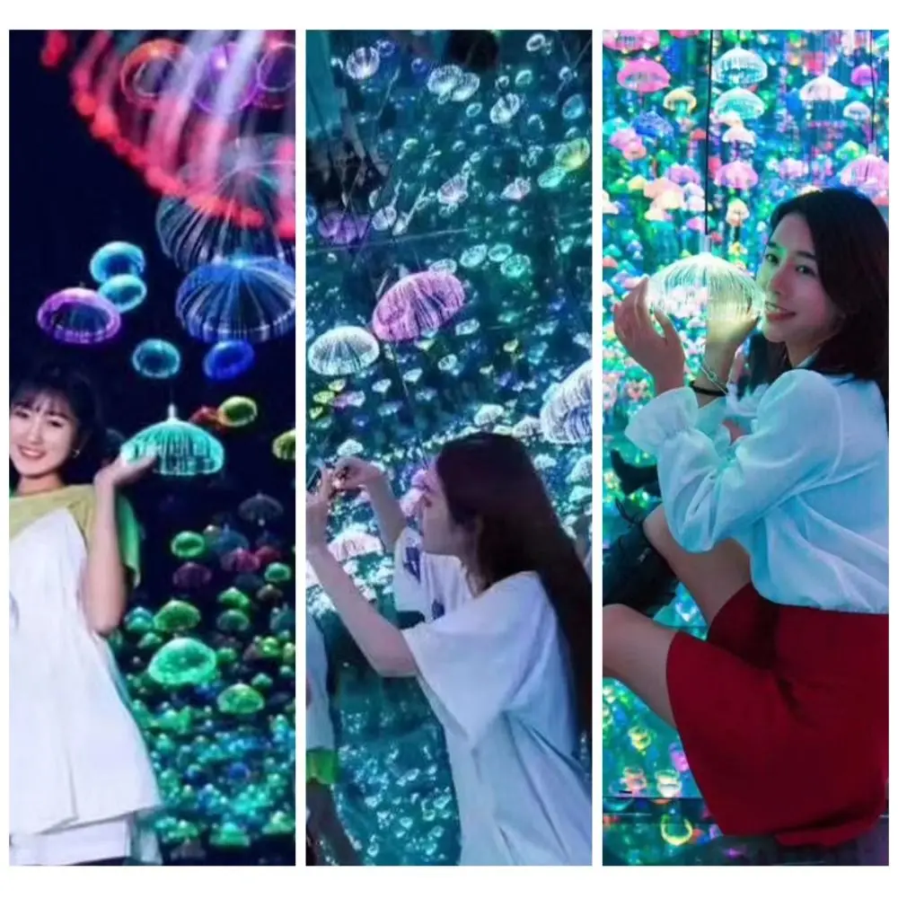 

Creative Comercial Birthday New Year For Party Home Decor Decorative Lights Jellyfish Light Christmas Decoration Chandelier