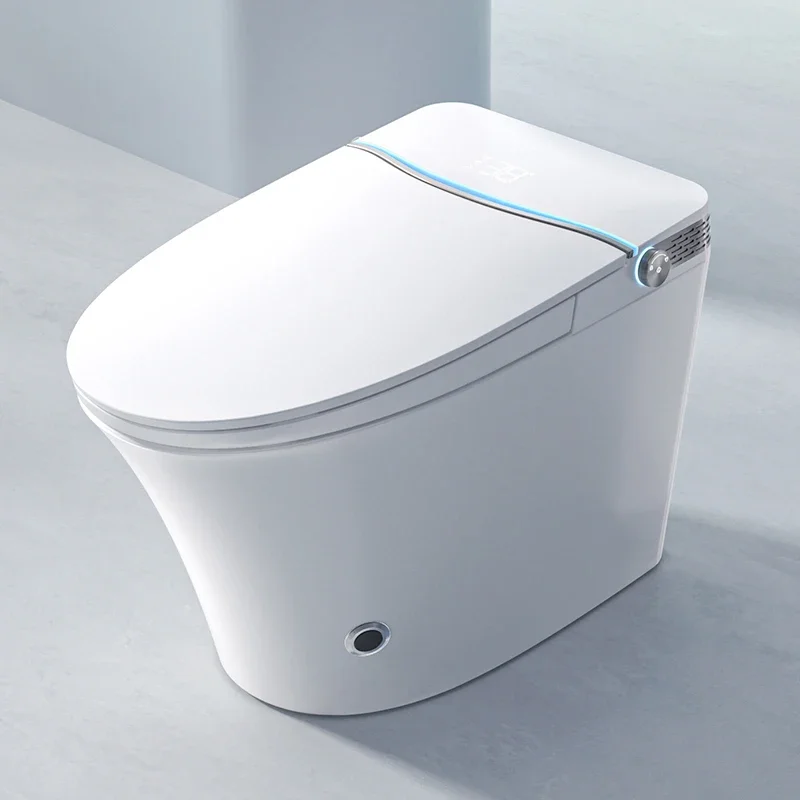 New Design Intelligent Tank Elongated Ceramic Smart Toilet With Bidet For Bathroom