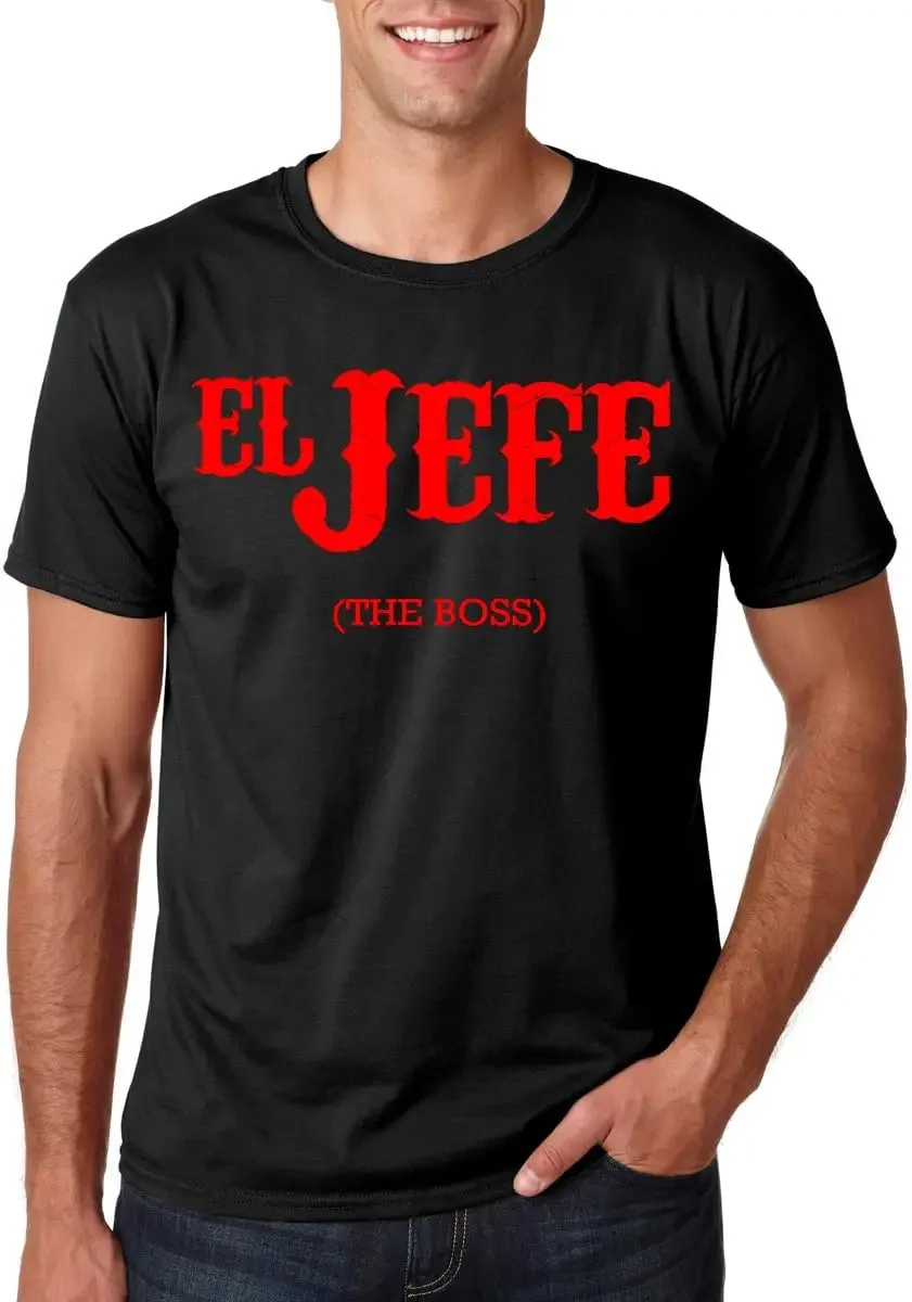 El Jefe Cinco de Mayo Men's T-Shirt - Funny Mexican Fiesta Tee for Celebration and Party Wear