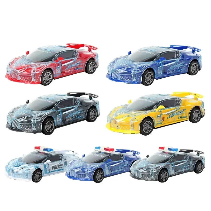 New Cool And Luminous Children\'s Toys Universal Car Music Sports Car Police Car Model Electric Children\'s Toys Gifts