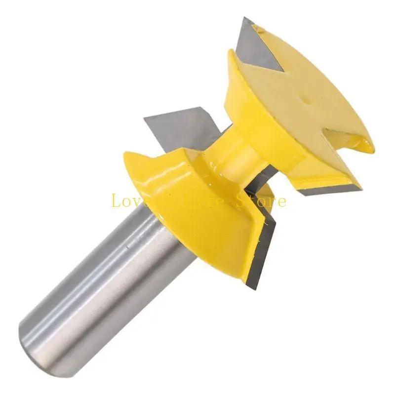 

L74C 2x Shank Mortise Tenon Knife Lock Miter Router Bit Mill Woodworking Tool Cutter