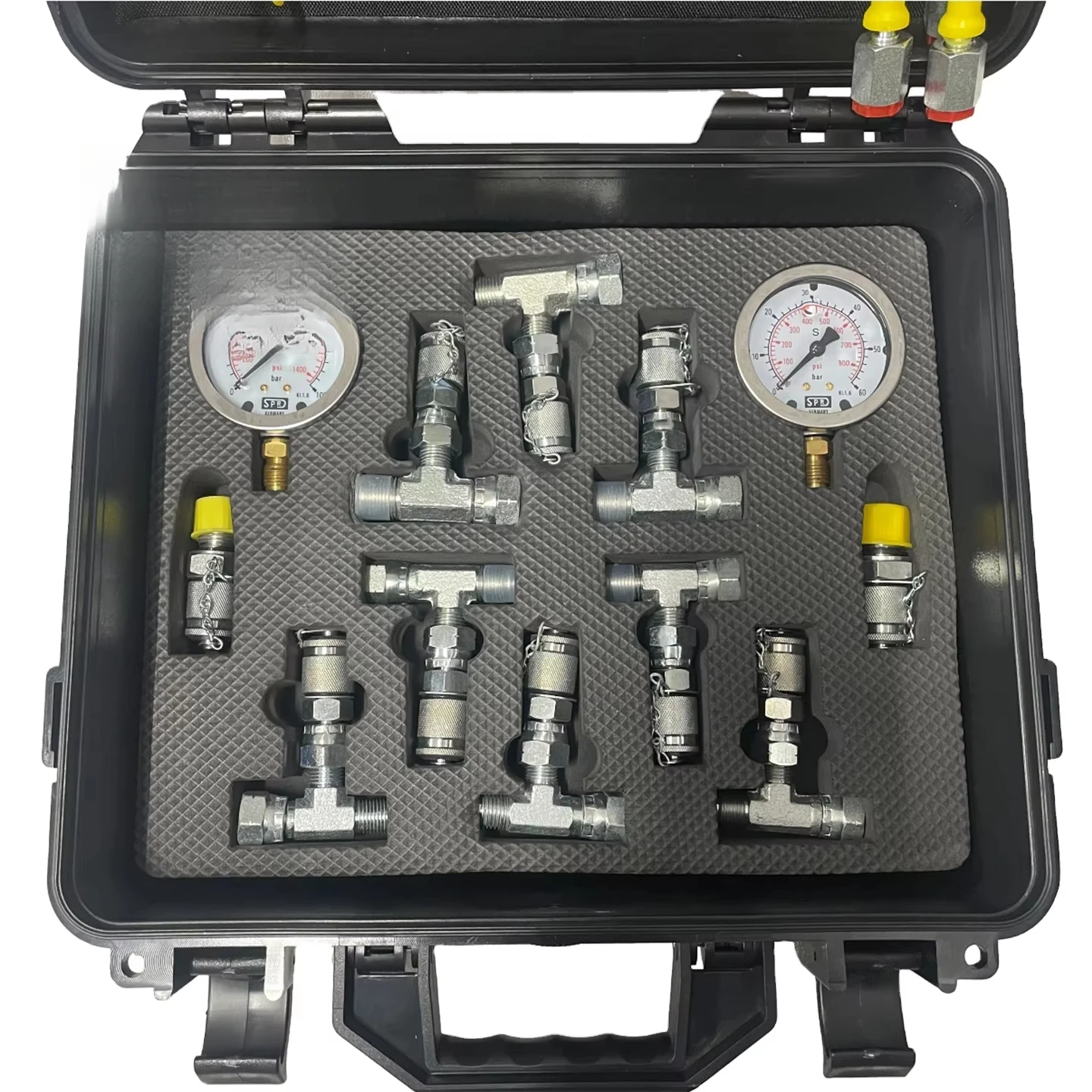 Construction Machinery Parts Hydraulic Pressure Gauge Set Measuring Instruments