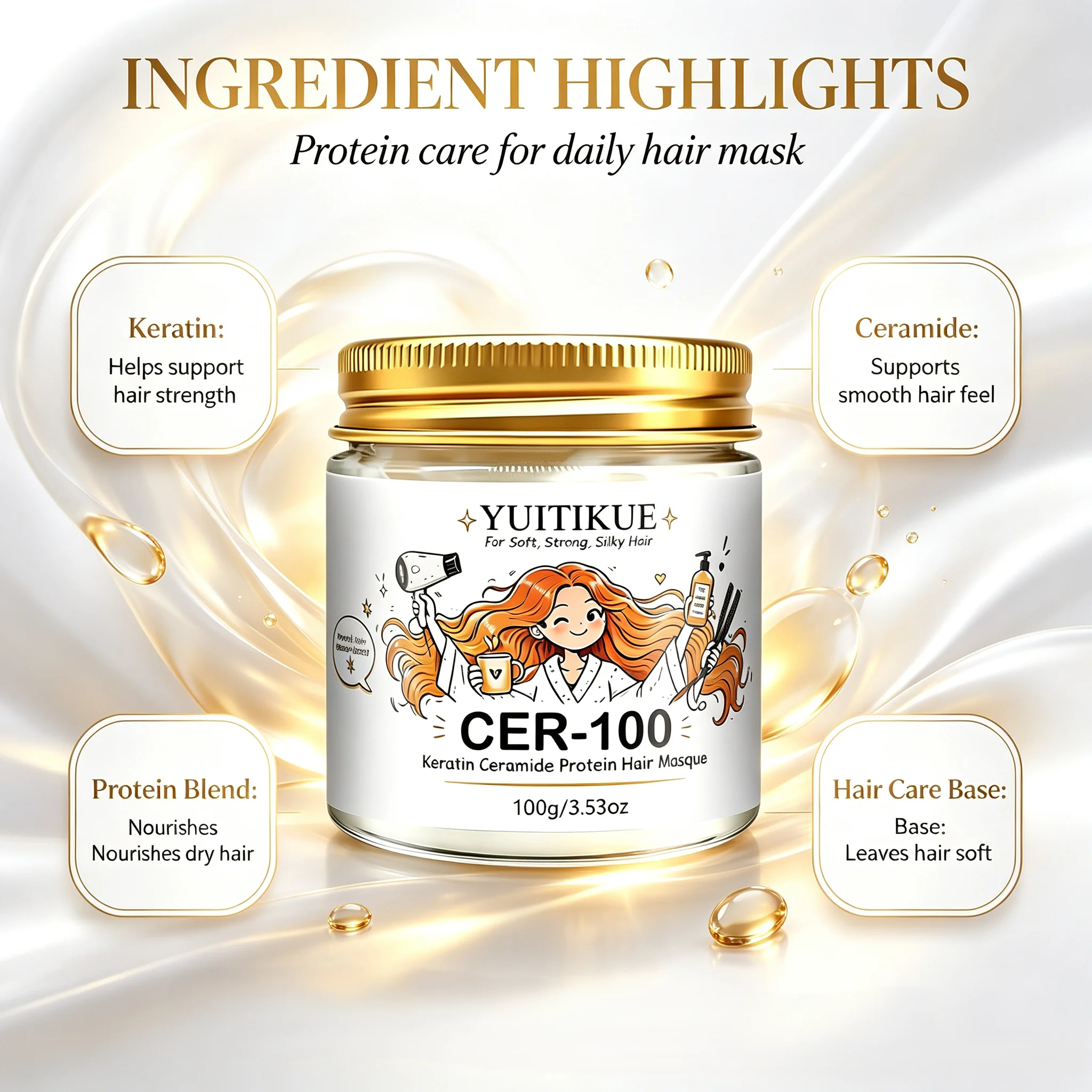 YUITIKUE Keratin Seramid Saç M - Ceramide Moisturizer incelemesi ve fiyatı