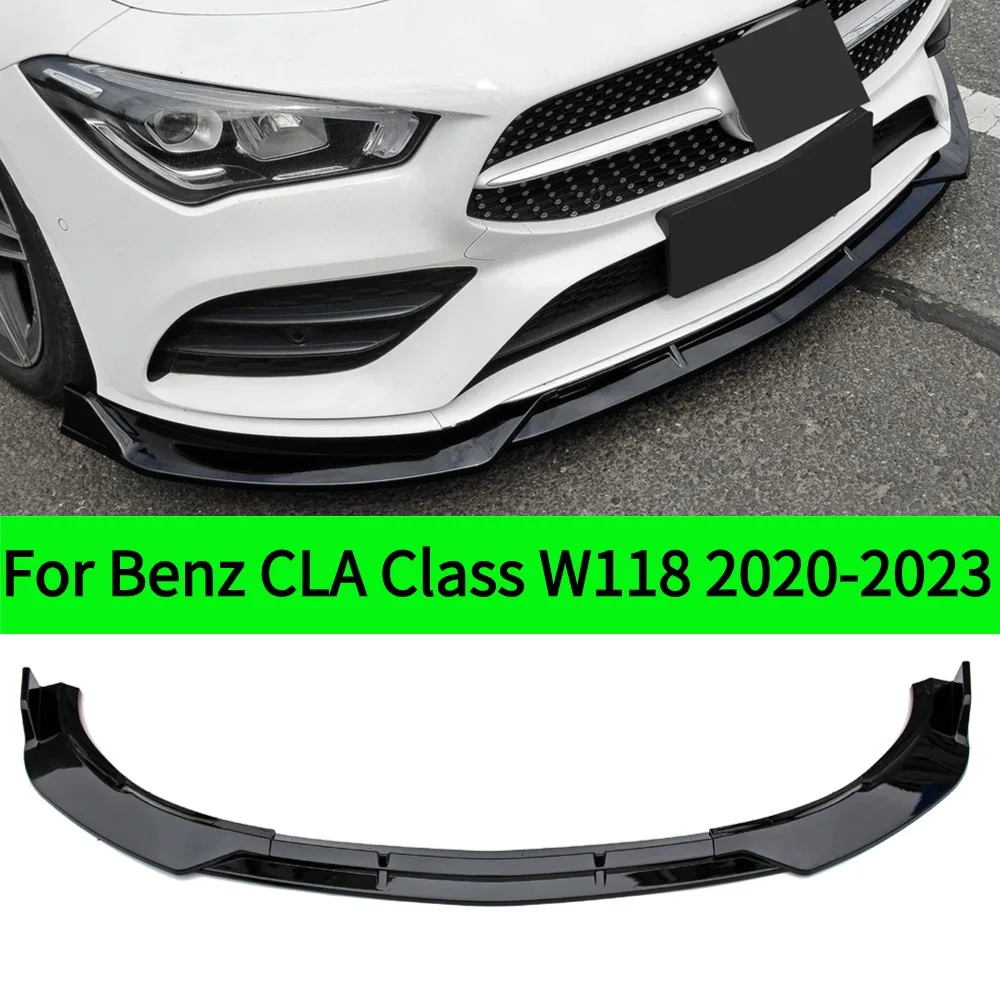 For Mercedes-Benz CLA Class W118 C118 X118 2020-2023 Front Diffuser Splitter Bumper Lip Chin Tuning Accessories - Stylish Perfor