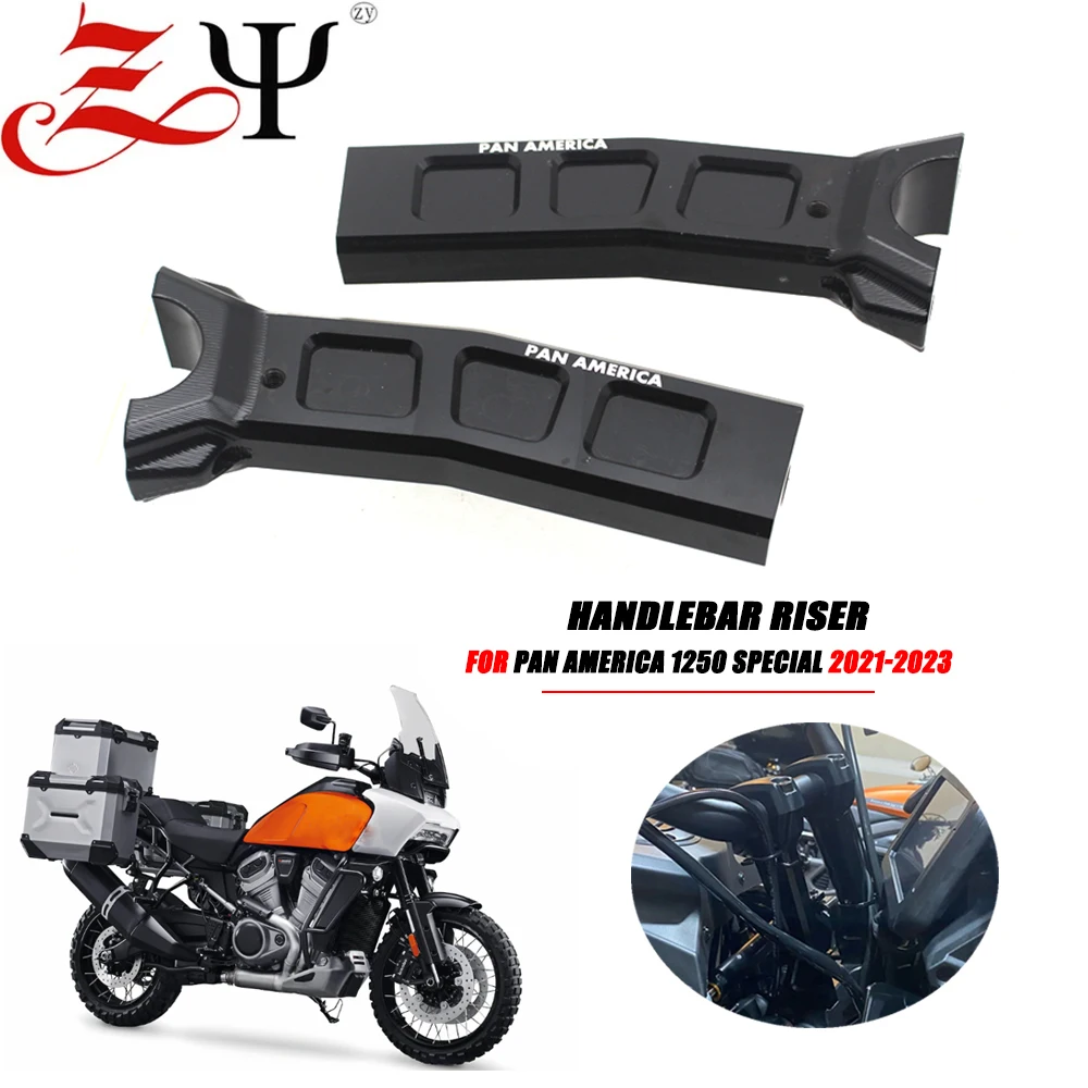 Motorcycle Accessories Tall Risers For Pan America PA 1250 S PA1250 RA1250S 2021 2022 Aluminum Handlebar Clamp Improve Seated