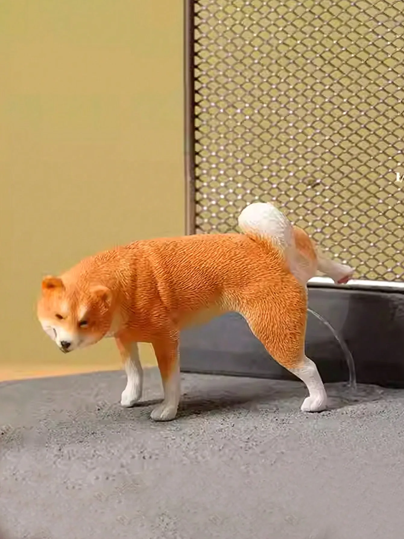 1 Set Funny Shiba Inu Dog Ornaments (With Poop & Urine Stream) – 1/6 Scale Miniature Simulated Animal Model, Fun Home Decor view 2