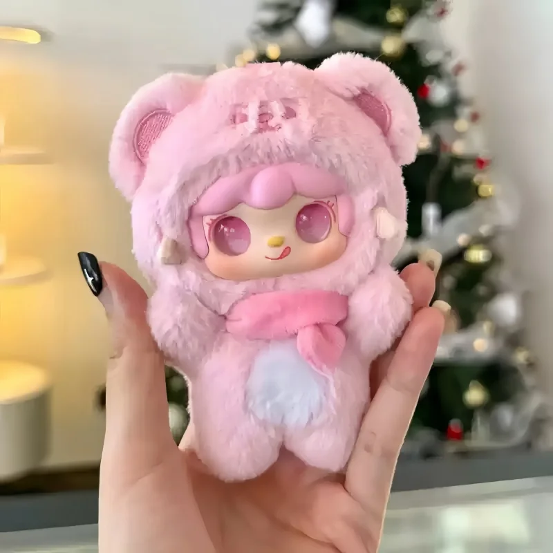 Boneka Beruang Yooki Bite Size Asli Seri IV Blind Box, Boneka Kejutan Lucu, Mainan Trendi, Koleksi Figur Hewan Boneka Lembut