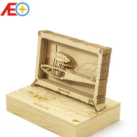 Wooden Static Model Photo Frame DIY Toy Kit Wood Gift