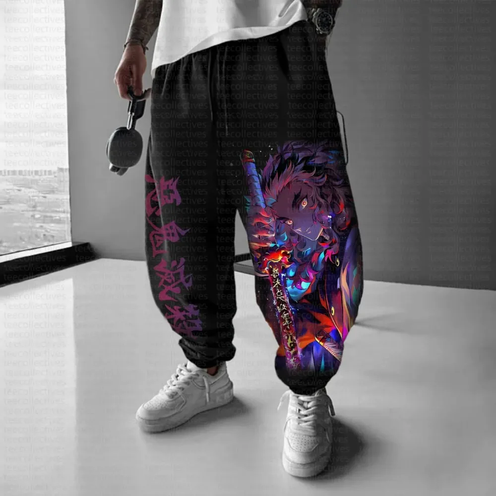 

Demon Slayer Harajuku Anime Autumn Winter New 2025 Cotton Pants Trendy Men Women Hip-Hop Casual Fashion Loose Sports Sweatpants