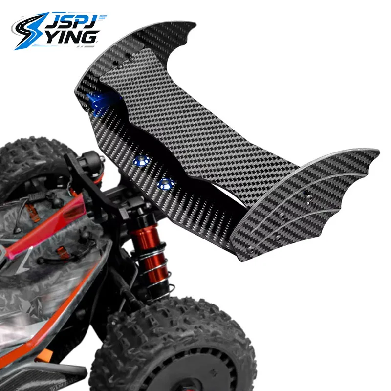Carbon Fiber Adjustable Rear Spoiler Tail Wing for ARRMA 1/8 TYPHON RC Buggy, RC Car Upgrade OP Parts Accessories