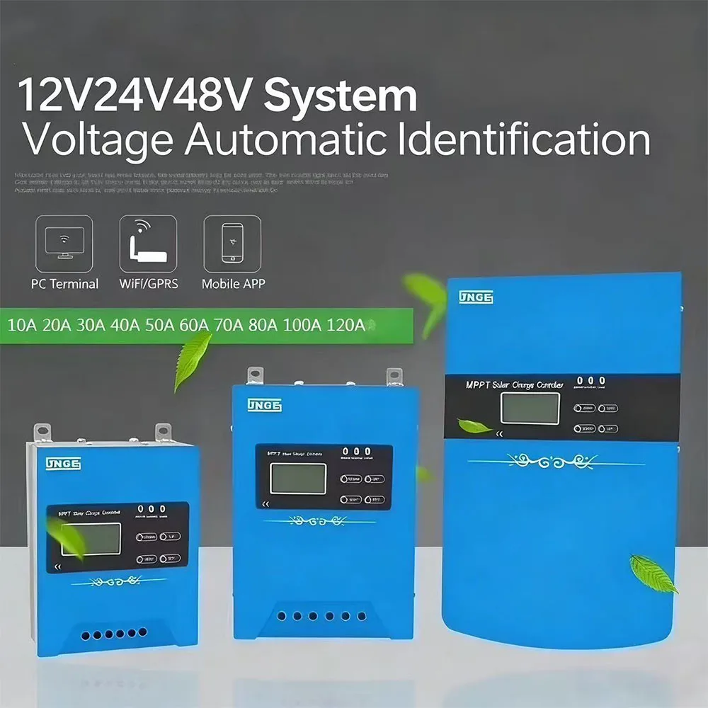 

Universal MPPT Solar Panel Charge Controller 20A 50A Dual USB Output LCD Screen Solar Battery Charger Regulator Compatible with