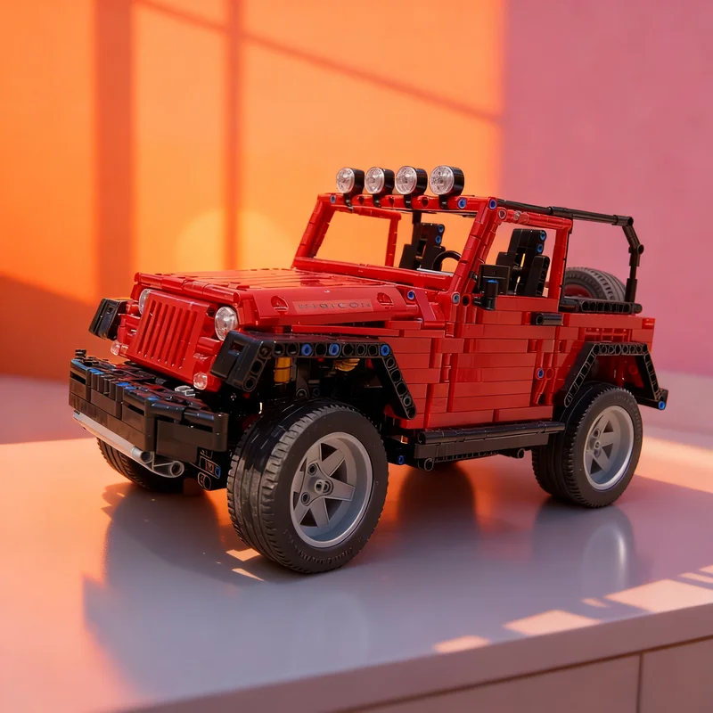 

2598pcs MOC jeepped Wrangler Rubicon Technical Model Building blocks Architecture toys Christmas gifts Education Kids idea toy
