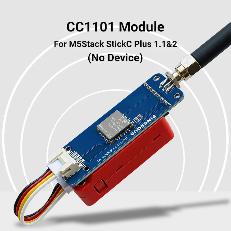 Module d'extension RF CC1101 433MHz S433A10S2A pour M5Stack StickC Plus 1.1/2, Compatible avec le micrologiciel Bruce