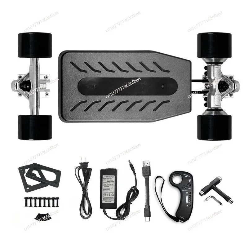 4 Wheel Electric Skateboard Kit Single Dual Drive Motor ESC Remote Controller Full Set Accessories