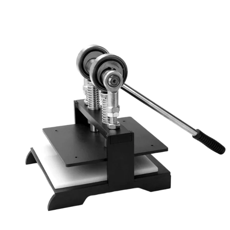 Manual Die Cutting Machine, Small Hand Punch Press Cutter for Leather Table Tennis Rubber Sheet Blanking