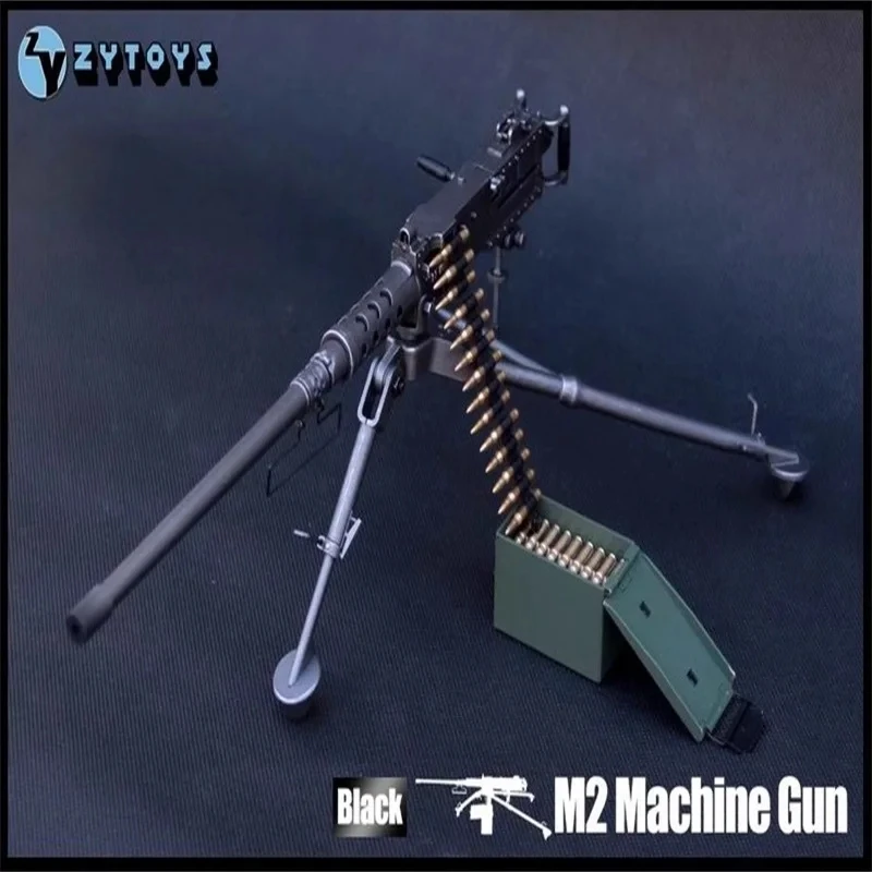 ZYTOYS ZY8031 1/6 Scale Soldier Weapon M2 Heavy Machine Gun Plastics Static Model Toy Fit 12\'\' Action Figure In Stock