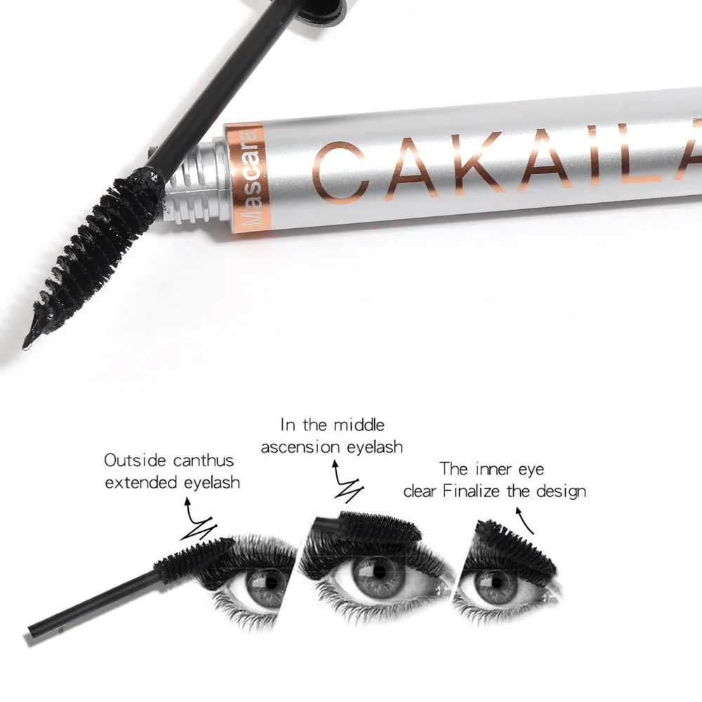 Music Flower Seductive 4D Mascara Volume Thick Lush Long Long Lasting Eyes Makeup Curling Eyelashes Extension Liquid Waterproof