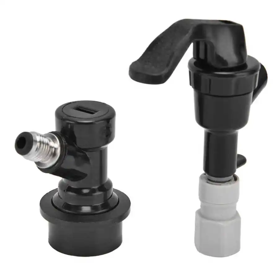 Beer Dispenser Plastic Black Portable Beer Keg Tap Faucet for Outdoor Picnic Party Barbecue Beer Drinks Water Tap Dispenser