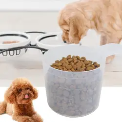 Pelle à Nourriture Transparente pour Animaux de Compagnie, Cuillère à Doser Multifonctionnelle pour Chat et Chien, Tasse à Mesurer la Nourriture, 200g