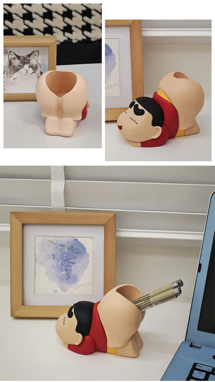 Neuer Crayon Shin-chan Stifthalter Lustiger Po-Schreibtisch-Organizer Geschenk für Beste Freunde Geburtstag Bürodekoration Witziger Stifthalter 2026 Geschenk – Detail 5