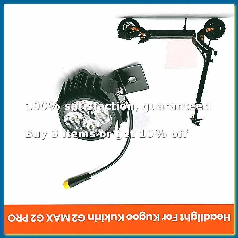 For Kukirin G2 MAX G2 PRO Headlight Electric Scooter Handlebar Lamp Head Front LED Light Replace Parts-A56M