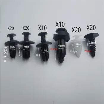 100pcs Auto Fastener Clip Mixed Retainer Fastener Kit for Suzuki SX4 SWIFT Alto Liane Grand Vitara Jimny S-cross Splash Kizashi